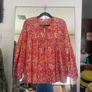 Nimbu Tamia Blouse in Anshi Rose